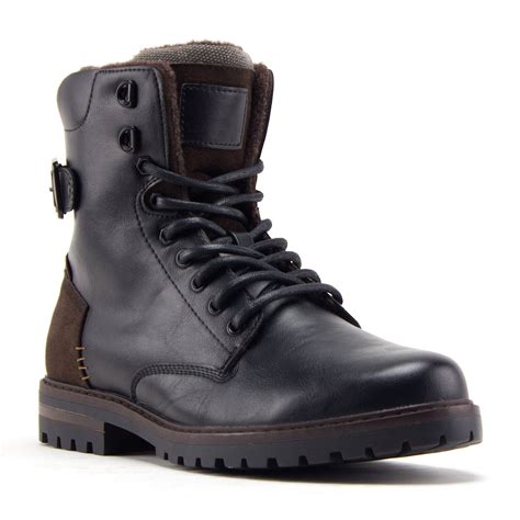 Men's B-1911 Steve 8 inch Tall Fashion Military Combat Dress Boots