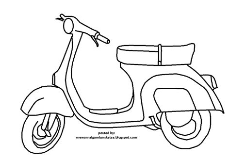 Gambar Gambar Sketsa Motor Vespa 28 Images Modifikasi Mobil Bahasapedia Kartun di Rebanas - Rebanas