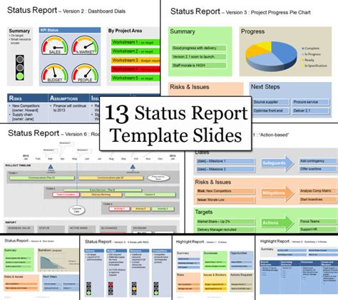 Powerpoint Status Report Template - PowerPoint Template