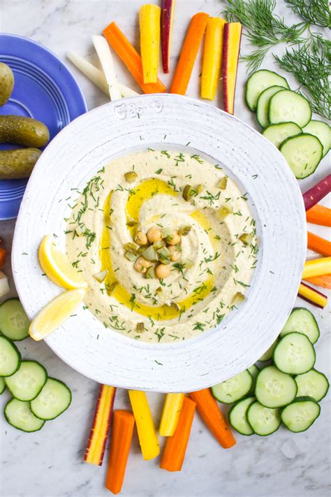 Spicy Dill Pickle Hummus - What Jew Wanna Eat