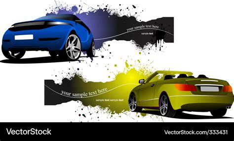 Car banners Royalty Free Vector Image - VectorStock