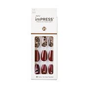 imPRESS imPRESS Press-On Manicure Medium Length Gel Nail Kit Laced'up ...