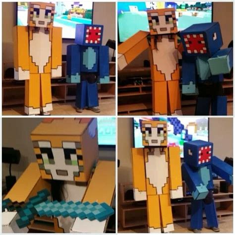 Full Stampy and iballisticSquid costume for my kids. : r/Minecraft