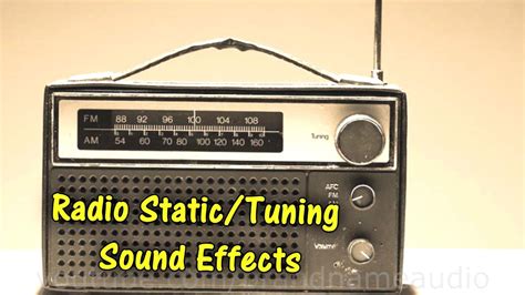 Radio Static Tuning Sound Effects | Radio, Sound effects, Static