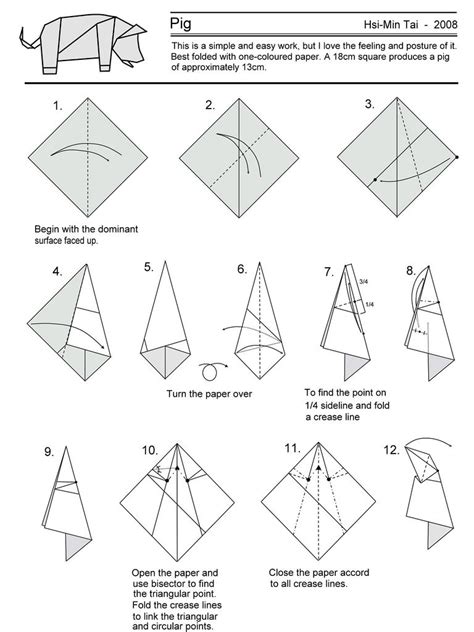 origami schwein anleitung - AvianaFern