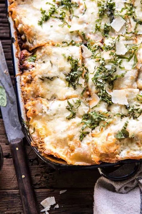 Pesto Bolognese Lasagna. - Half Baked Harvest