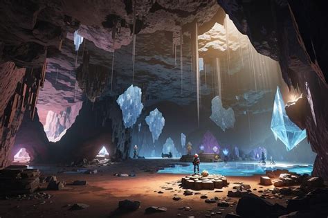 Premium AI Image | Cave Explorer's Adventure