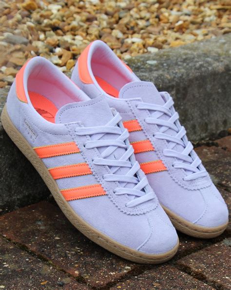 Adidas Stadt Trainers Purple Tint/Coral - 80s Casual Classics