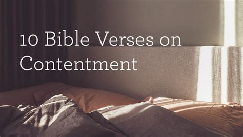 10 Bible Verses about Contentment