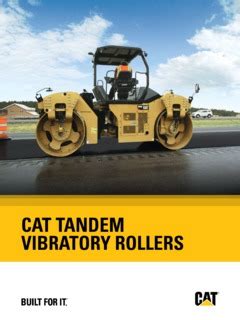 Rollers-Tandem Caterpillar (CAT) CB54B SOLID DRUM Specifications Machine.Market