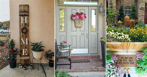 35 Stylish Front Door Decor Ideas With Plants | Balcony Garden Web