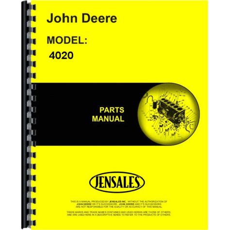 John Deere 4020 Tractor Parts Manual (SN# 0-200999)