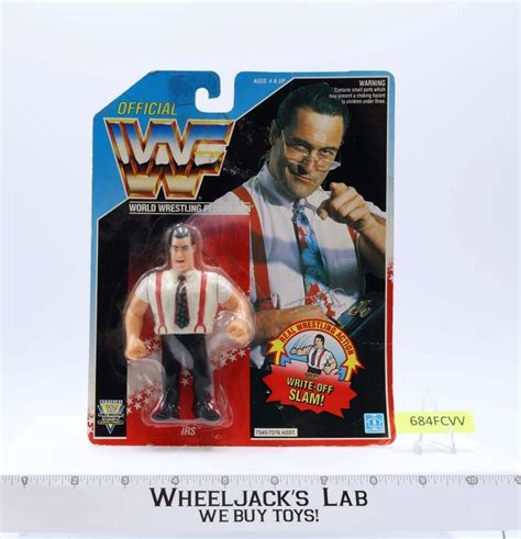 IRS Irwin R Schyster WWF Wrestling 1992 Hasbro Action Figure NEW MOSC ...