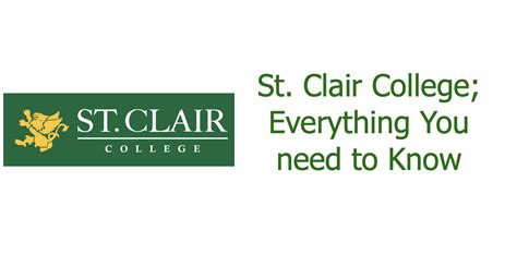 St. Clair College; Everything You Need To Know - Schools in Ontario