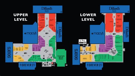 Mall Map of Sunland Park Mall, a Simon Mall - El Paso, TX