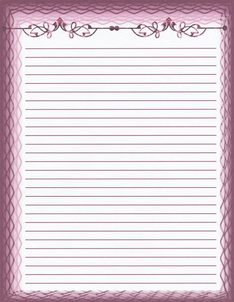 Purple | Printable lined paper, Writing paper printable stationery ...