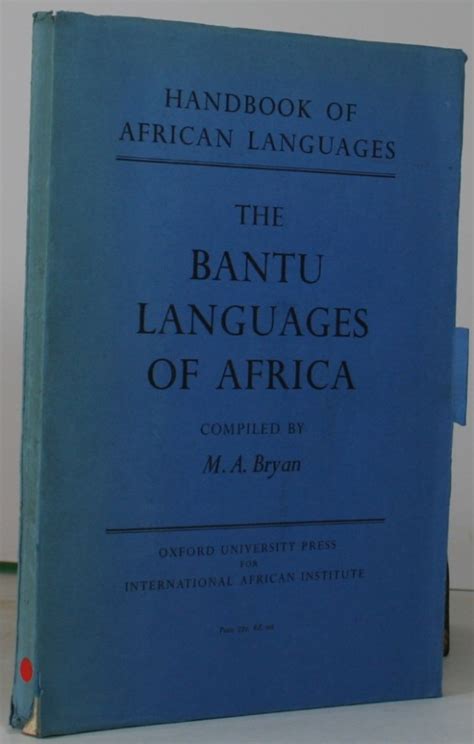 The Bantu Languages of Africa. - Africana books UK