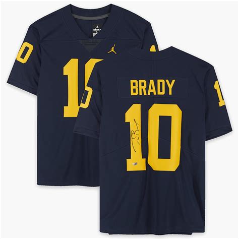 The Tom Brady Collegiate Autographed Jersey (Michigan) - Hammacher ...