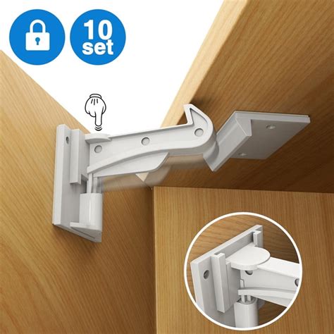 cabinet locks child safety, PKPOWER 10 pack invisible baby proof drawer ...