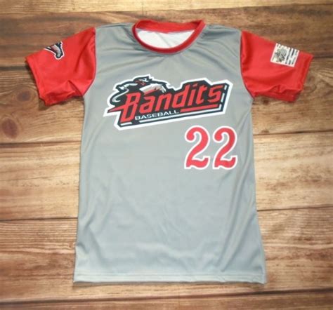 Bandits Baseball custom jersey created at Universal Athletic Salt Lake ...