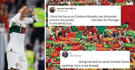 “Doing his best to send Ronaldo home” – Fans blame ‘overrated’ Portugal star for killing ...