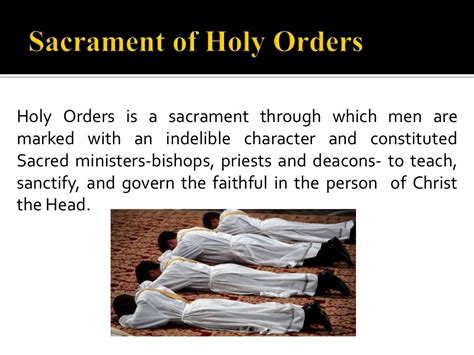 Sacrament of holy orders