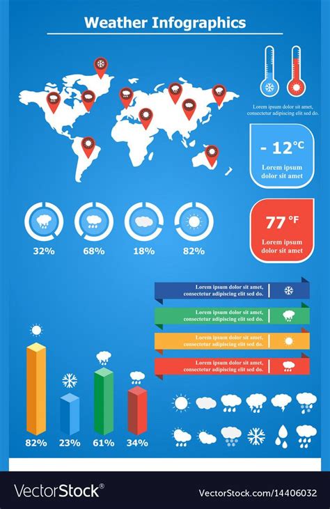 Weather Infographics Template. Weather Broadcast. Statistic. Download a Free Preview or High ...