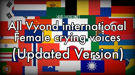 All Vyond international Female crying voices (UPDATED VERSION) (2.5K ...