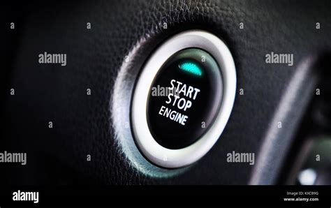 auto car engine start button for keyless entry Stock Photo - Alamy