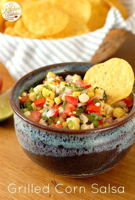 Grilled Corn Salsa - A Kitchen Addiction