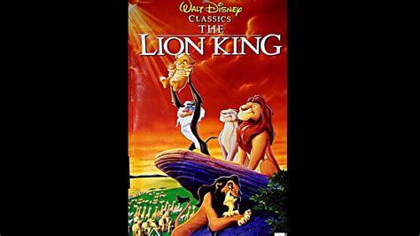 Digitized opening to The Lion King (1995 UK VHS) - YouTube