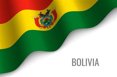 Premium Vector | Waving flag of bolivia