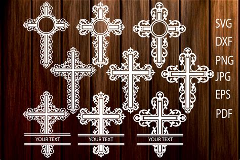 Cross SVG, Filigree Cross svg, Cross Monogram SVG, Christian Cross Cut By JulyDigitalImages ...