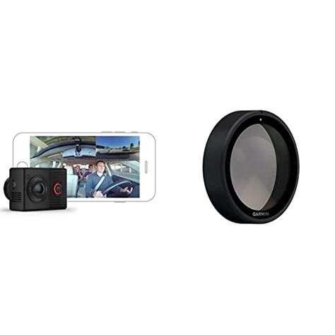 Garmin Dash Cam Tandem, Front and Rear Dual-Lens Dash Camera & Polarized Lens Cover for Dash Cam ...