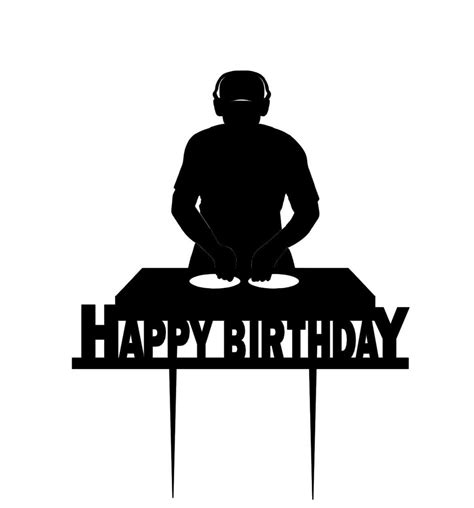 Dj Cake Topper, Disk Jockey Cake Topper, Dj Birthday Cake Topper, Dj Topper, Dj Party ...