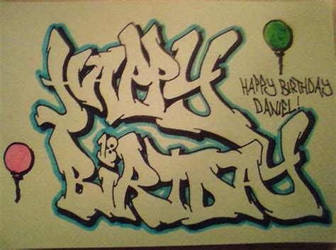 Happy Birthday Graffiti | Birthday Cards