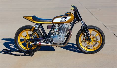 Stay Gold: Yamaha SR500 Street Tracker – BikeBound