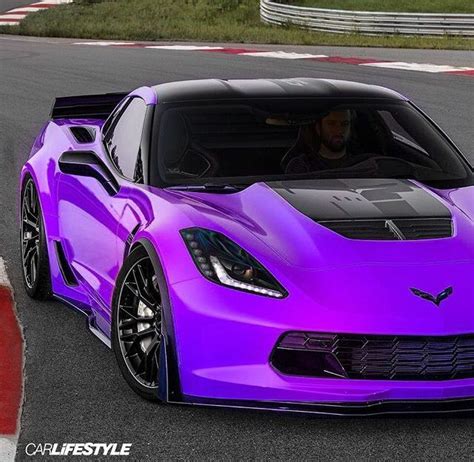 Purple C7 z06 corvette | Horsepower | Pinterest | Carros esportivos, Esportivo e Diversão