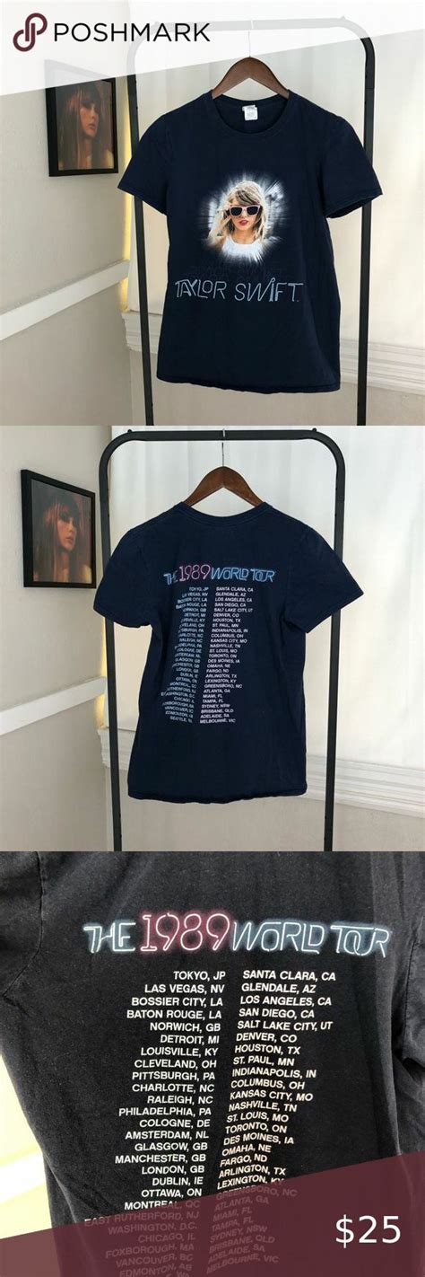 Taylor, Swift, the 1989 world tour double sided T-shirt with tour ...