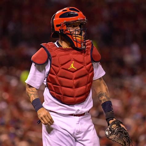 Yadier Molina becomes just the 13th catcher in MLB history to catch 15000 or more innings ...