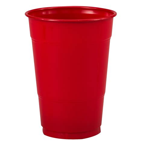 Classic Red (Red) 16 oz. Plastic Cups (20 count) [Party Themes - Party Supply] - In Stock ...