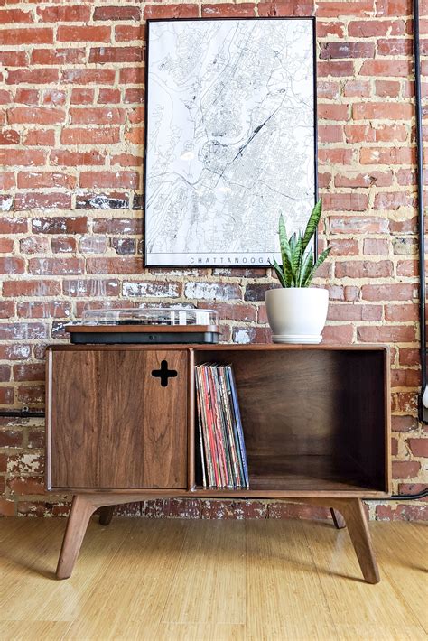 This mid century modern record player stand has quickly become the best ...