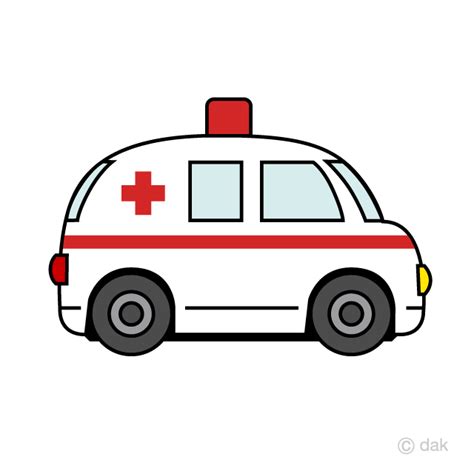 Cute Ambulance Clip Art Free PNG Image｜Illustoon