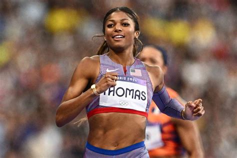 Golden Girl! Gabby Thomas Wins Gold Medal in Women's 200-Meter Final at 2024 Paris Olympics ...