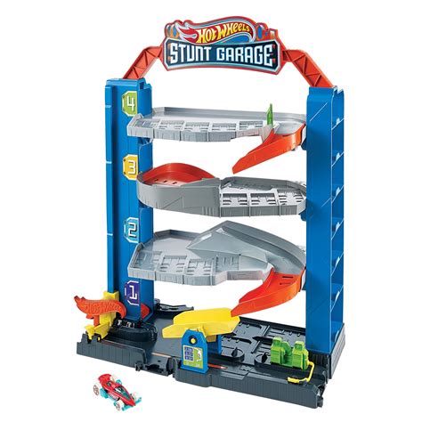 Hot Wheels City Stunt Garage Play Set Gift Idea for Ages 3 to 8 Years ...