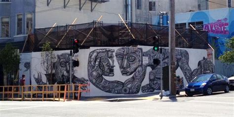 Zio Ziegler Mural Takes Shape at Grove and Divis