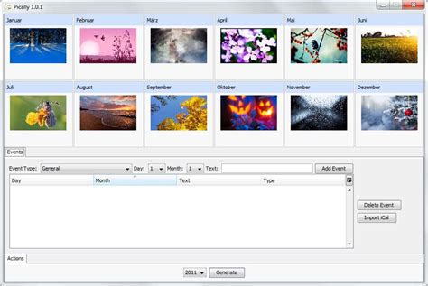 Create and print your own photo calendar - gHacks Tech News