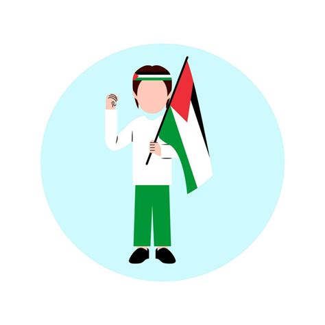 Man Holding Palestine Flag 33950072 Vector Art at Vecteezy