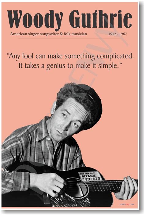 Woody Guthrie - NEW Famous Musician Poster