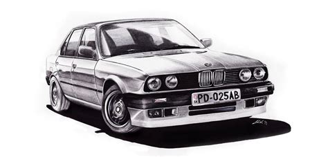 Bmw pencil drawing by drtikoza on DeviantArt